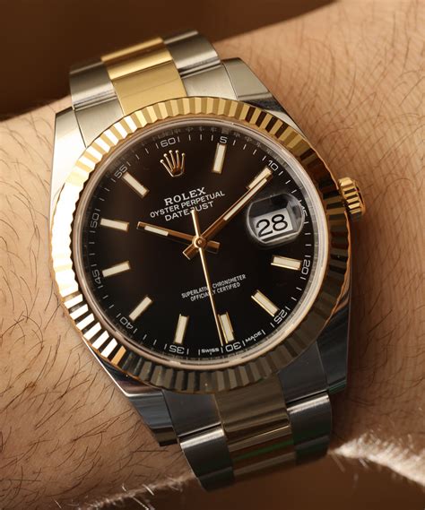 men's Rolex datejust two tone